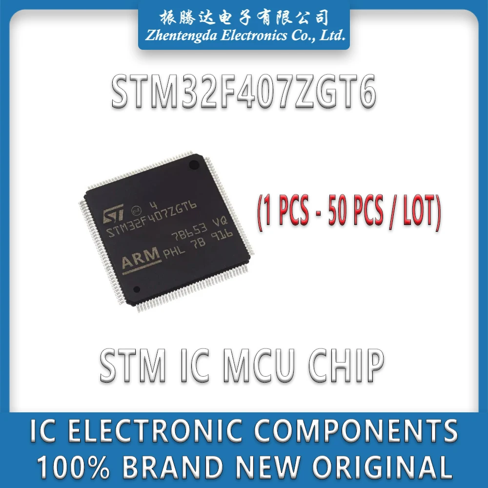 STM32F407ZGT6 STM32F407ZG STM32F407 STM32F STM32 STM IC MCU Chip LQFP-144
