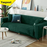 1234 seater velvet sofa cover stretch non slip sofa slipcovers for living room l shape sectional couch cover armchair covers