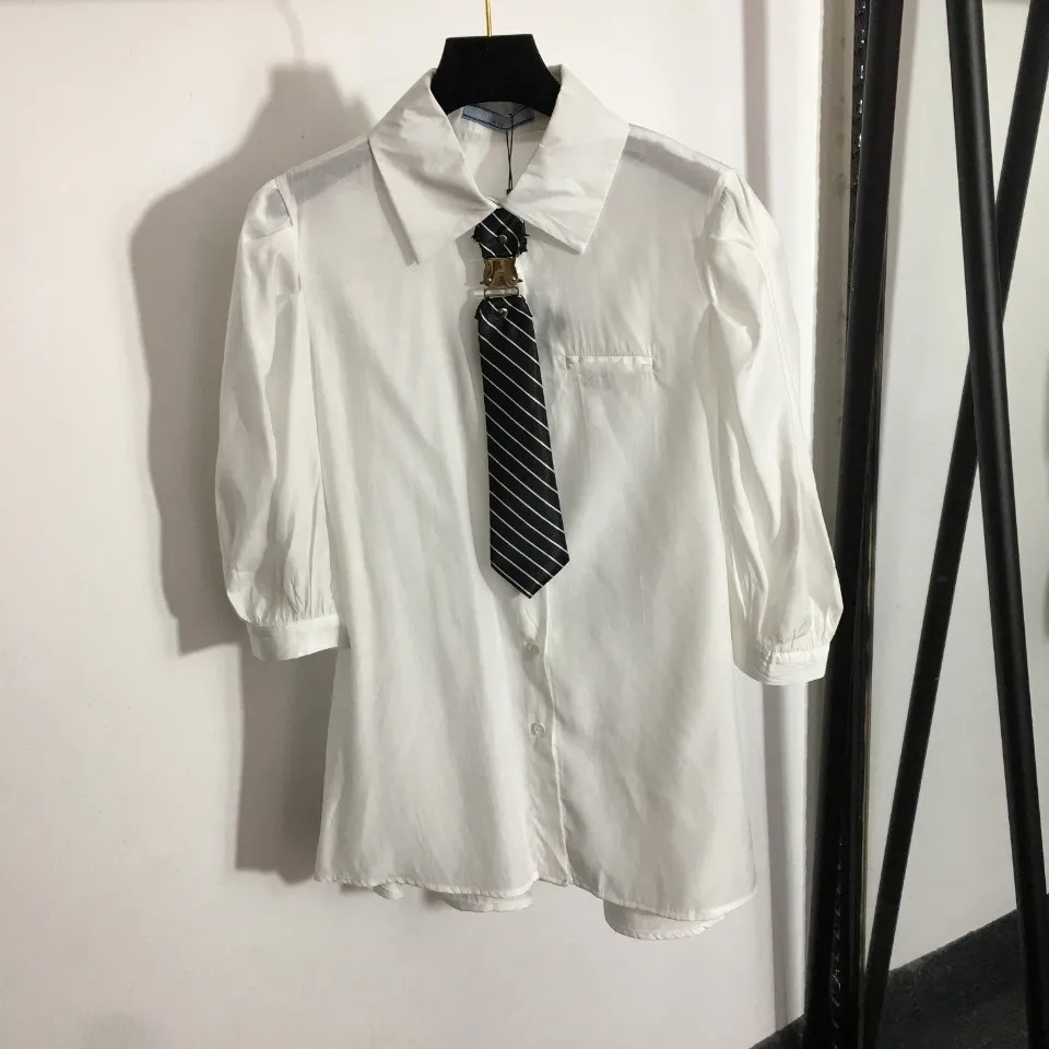 

Блузка женская, однотонная, с воротником в стиле Питер Пэн