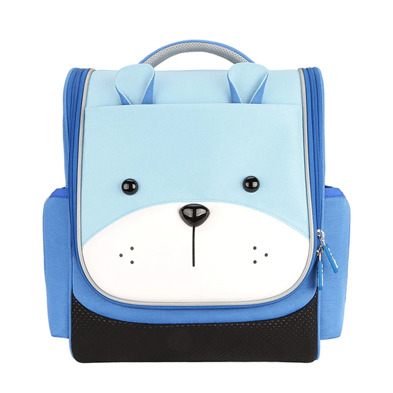 Школьные рюкзаки с мультипликационным кроликом для девочек и мальчиков-подростков, ортопедические большие ранцы для учебников с медведем