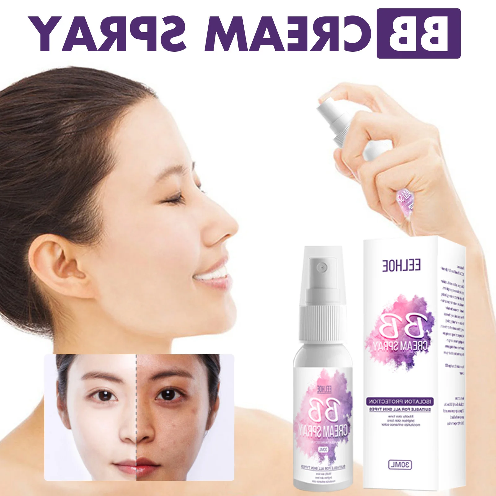 

Спрей кремы BB Cc тональный, для придания яркости Отбеливающая увлажняющая основа для лица Жидкая основа для Макияжа Beauty Skin Care Korea