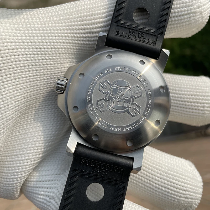 Мужские автоматические часы STEELDIVE, 46,5 мм, механические наручные часы для дайвинга, водонепроницаемые до 25000 м, BGW-9, светящийся сапфир, механизм NH35. Военная техника (art.: 3920d9526f310) - 3920d9526f310