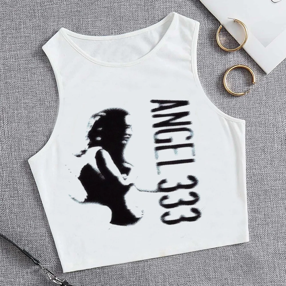 

Y2k Baby Tee streetwear hippie goth crop top Female manga Kawaii streetwear clothing