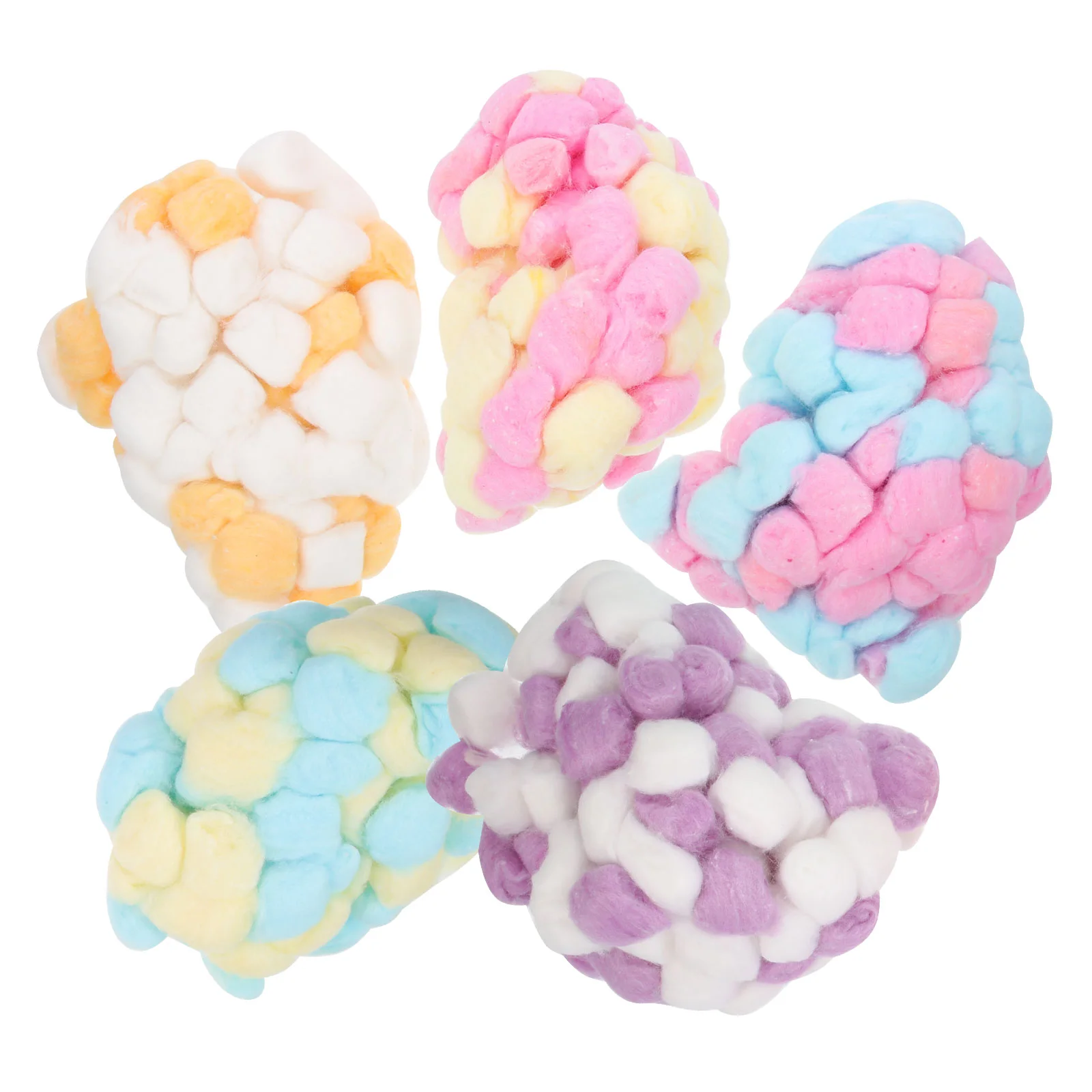 

500 Pcs Cotton Ball Colored Balls Crafts Car Accessories Pom Christmas Poms Winter Hats Handicraft Fuzzy Felt Puff