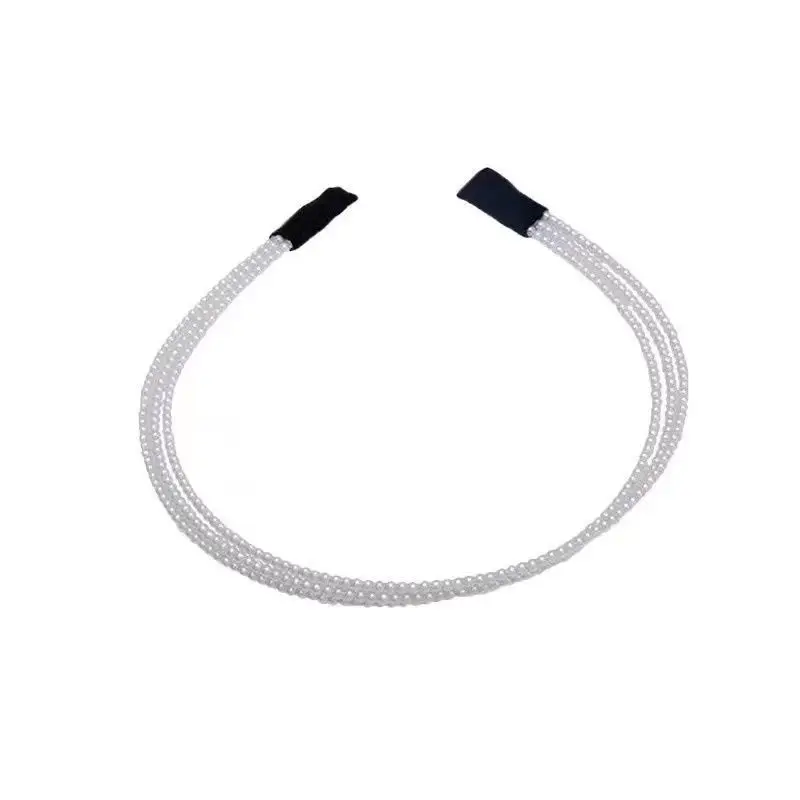Charming Retro Pearl Hair Band Korean Sweet Elegant Multi Layered Design Headband Banquet Hair Accessories for Women Headdress