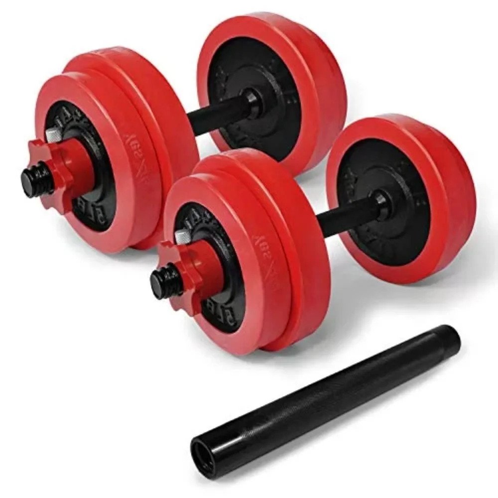 

60 Lbs Premium Adjustable Dumbbell Weights With Dumbbell Connector Gym Dumbbells to Exercise At Home Combo/Set Dumbells Dumbell