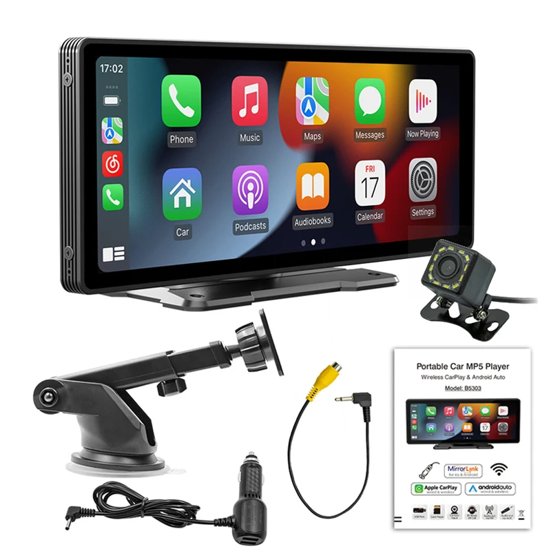 

10,26-дюймовый мультимедийный плеер, экран, Wi-Fi, видео Carplay, Android Auto и Mirror Link, парковочная задняя камера для телефонов IOS Android