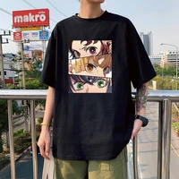 2022 japan anime men t shirt demon slayer cartoon women tshirts harajuku summer cute short sleeves oversized top female clothing