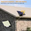 Solar Light Outdoor 106 LED Super Bright Motion Sensor Solar Strong Power LED Garden Wall Lamp IP65 Waterproof 4 Working Modes 2