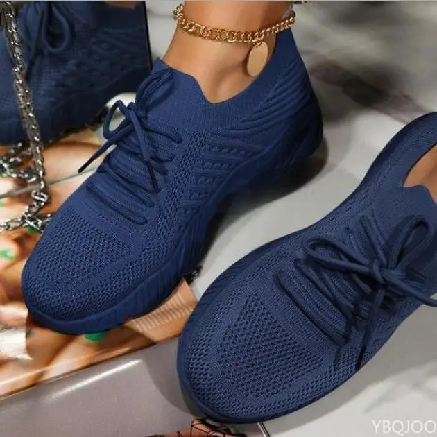 

New Breathable Mesh Sneakers Shoes Women 2022 Fashion Lace Up Summer Flat Casual Sports Shoes Ladies Vulcanized Shoes Plus Size