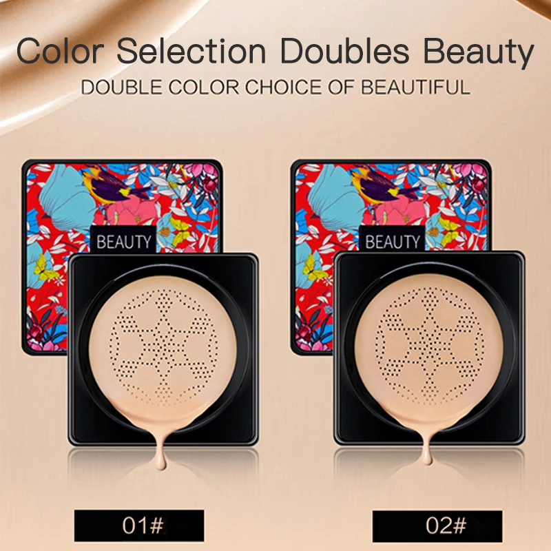 

Mushroom Head Air Cushion Creative CC Cream Moisturizing Foundation Breathable Natural Whitening Makeup BB Cream Cosmetics