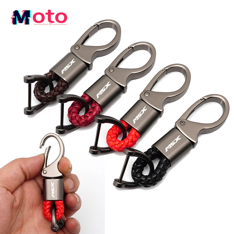 

Аксессуары для мотоциклов 2023, брелок для ключей ручной работы из кожи, металлический брелок для ключей HONDA GROM MSX 125 MSX125 2014-2020 2021 2022