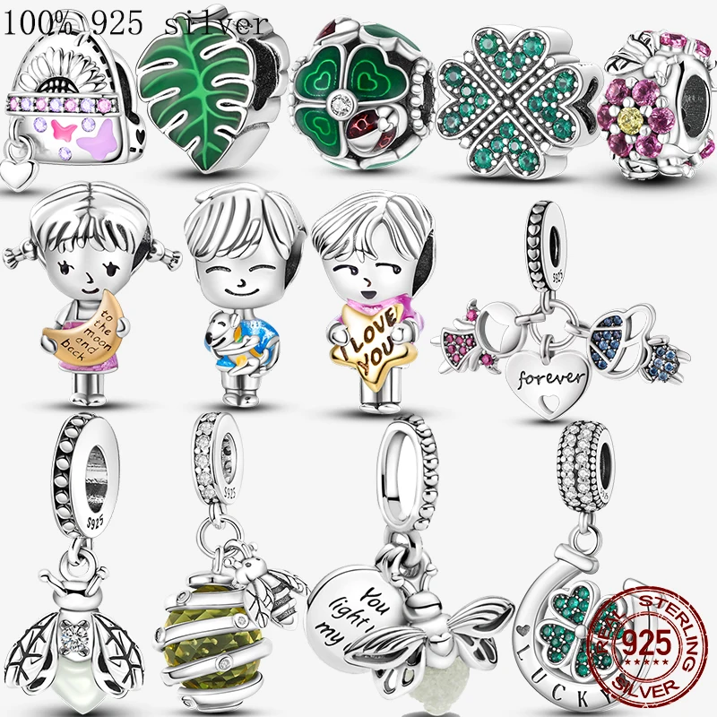 

Шармы-подвески для браслета, серебро 925 пробы, для мальчиков и девочек