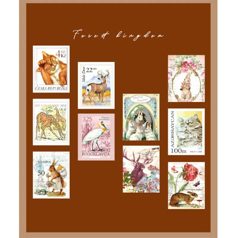 1 пакетик декоративная клейкая лента в стиле ретро прочная для сбора филателий