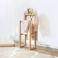 solid wood coat rack simple modern living room bedroom home clothes storage shelf simple nordic floor hanger