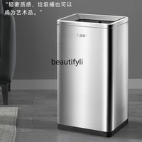 cxh large trash can commercial stainless steel indoor large capacity without lid knee high 30 liters 50l
