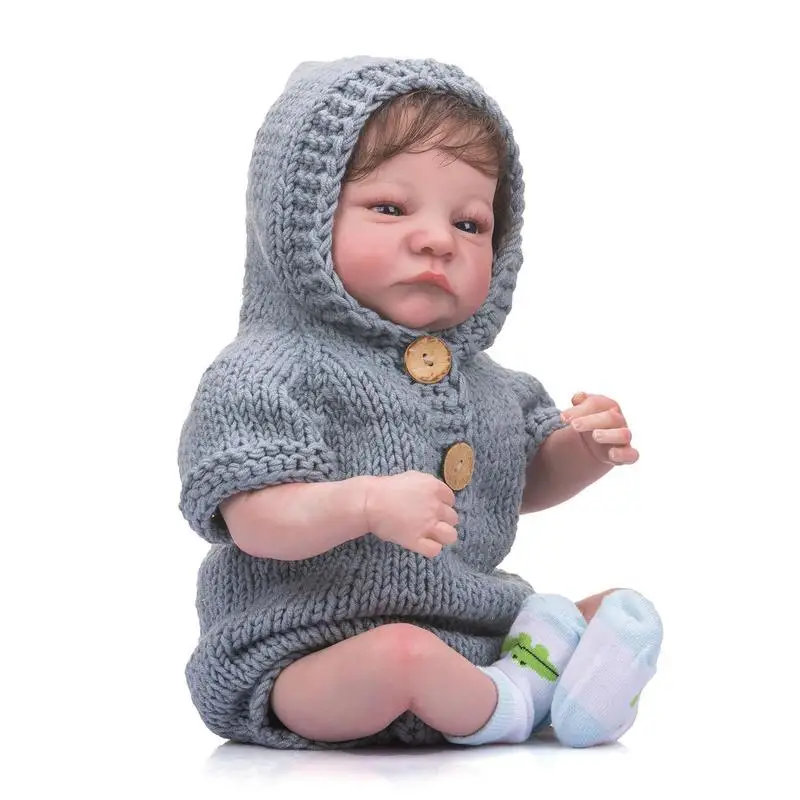 

Realistic Babydoll Child-friendly Reborn Toddler Dolls Silicone Full Body 20'Handmade And Realistic Toddler With Cloths Gifts
