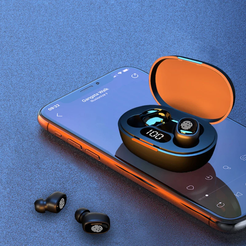 TWS E7S беспроводные наушники для Redmi Airdots наушники-вкладыши со светодиодным