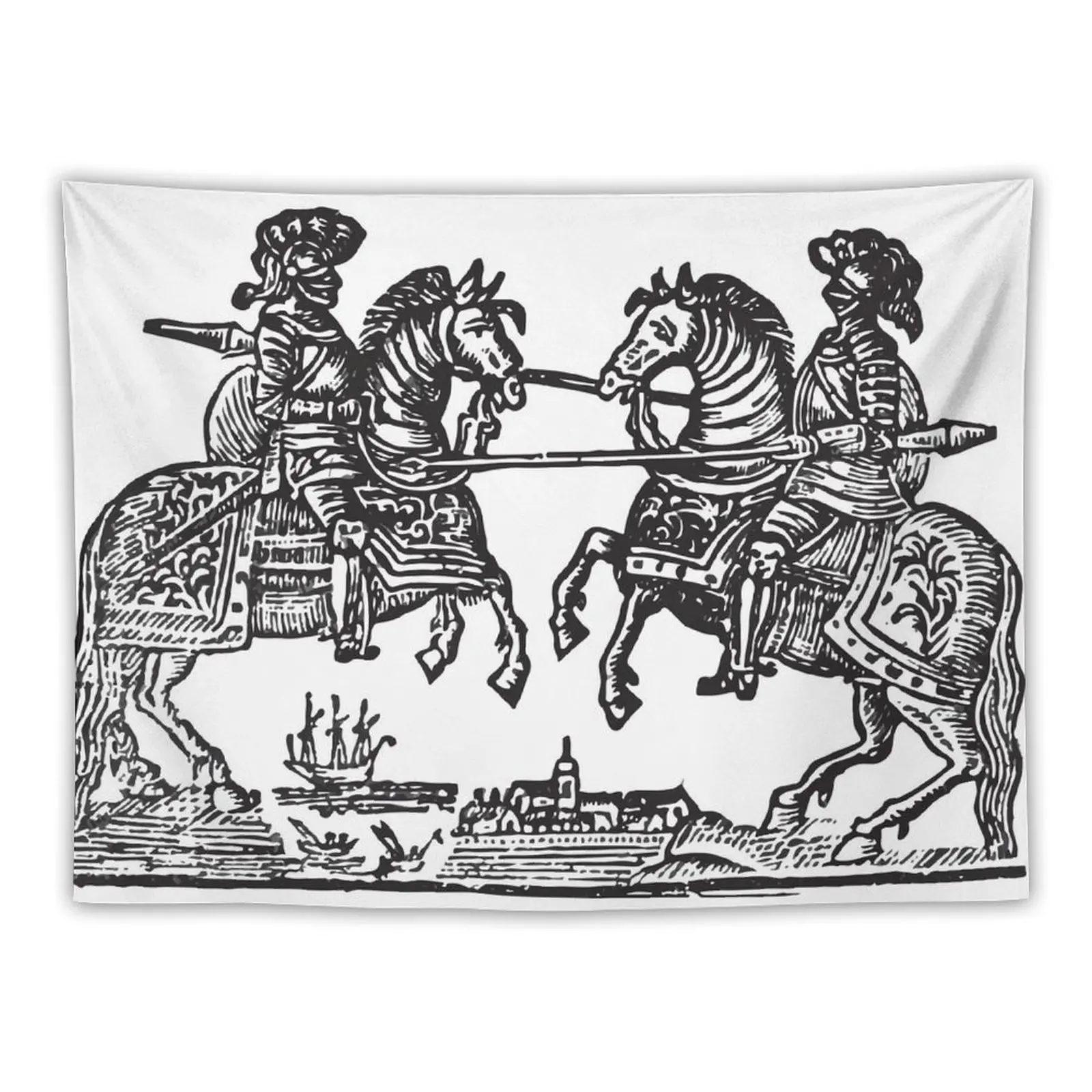 Гобелен The Joust украшение комнаты эстетическое для спальни настенный гобелен деко