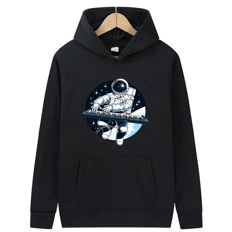 

Men's Hoodie Funny astronaut print unisex hoodies casual cool men hoodies Hip Hop cartoon hoodies men hooded Pullover Male top