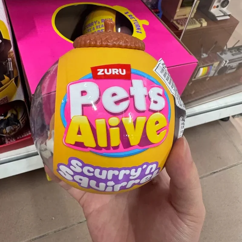 Электронная интерактивная игрушка Zuru Pets Alive Scurry'N Squirrel: мягкая плюшевая игрушка-зверюшка с активацией от прикосновения, с пушистым хвостом, подарок на день рождения или праздник (art.: 3920dc33159e4) - 3920dc33159e4