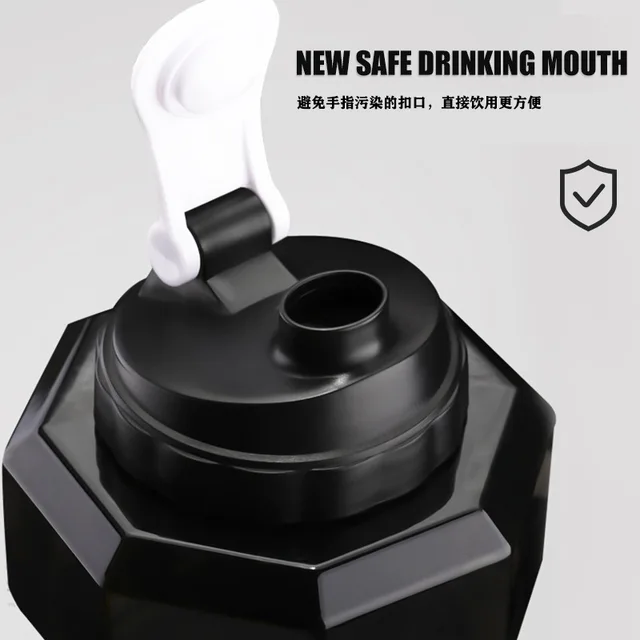 Fitness Bodybuilding Exercise Outdoor Bicycle Camping Cycling Bottle Water Dumbbell Sport Bottle Large Capacity Gym Running 3
