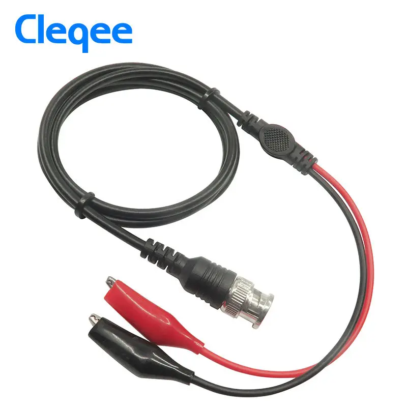 

Многофункциональный Cleqee P1011 BNC Q9 штекер к двойному зажиму осциллографа тестовый зонд свинцовый кабель 110 см оптовая продажа