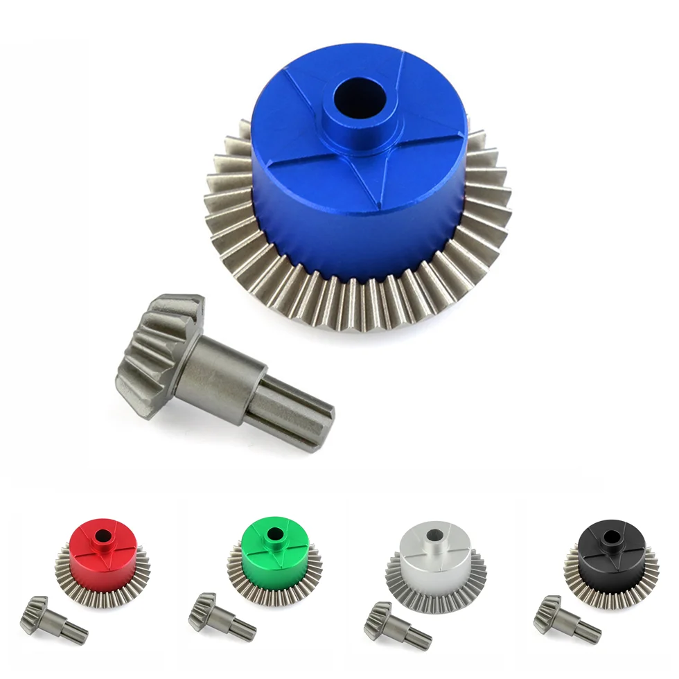 Металл Diff чехол Diff Gear 37T Входная передача 13T для ARRMA 1/10 Kraton Senton Big Rock Granite Outcast 4x4 обновленные детали