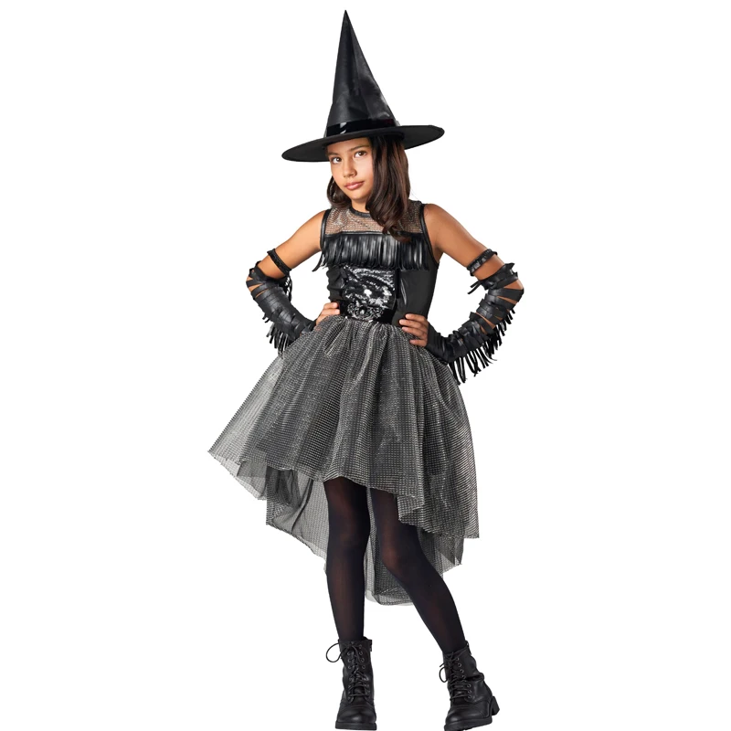 Purim Girl Magic Witch Costume Cute Tutu Tuxedo Book Week Cosplay Carnival Halloween Party Fancy Dress