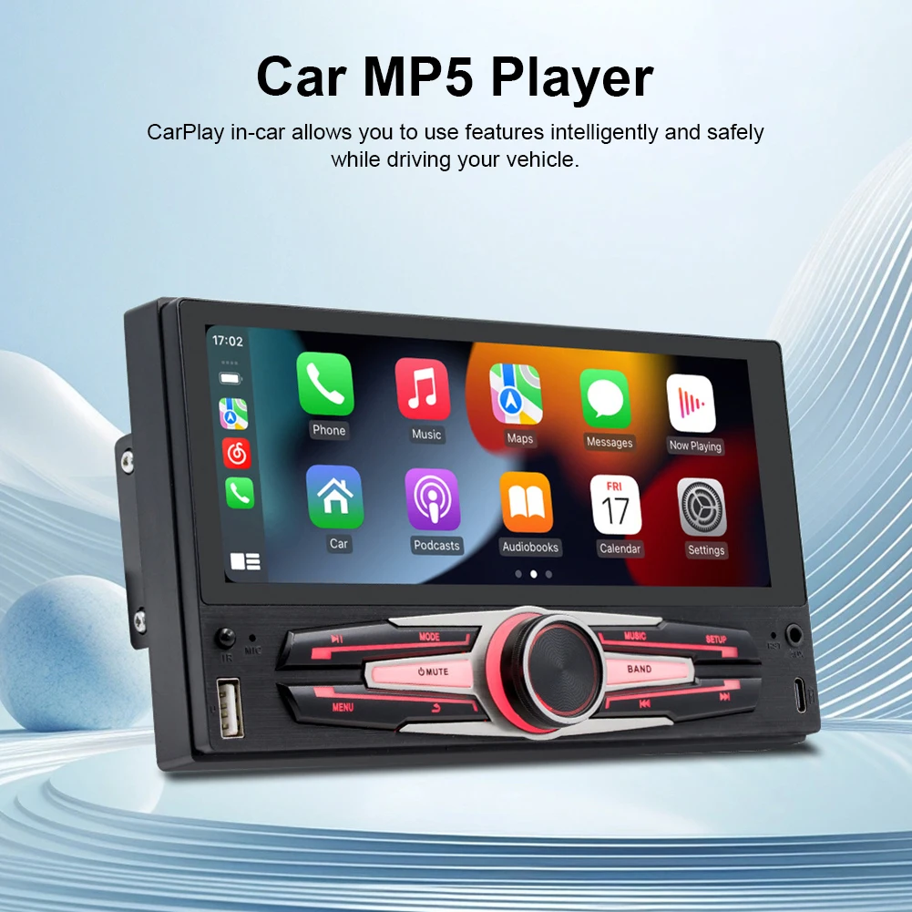 6 86 дюймовый автомобильный MP5-плеер MirrorLink беспроводной CarPlay Android радиоприемник
