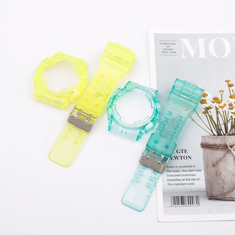 Watch Accessories Men's resin strap case For Casio G-Shock GA110 100 120 140 GD100 110 GAX100 GLS100 Outdoor Sports watch band