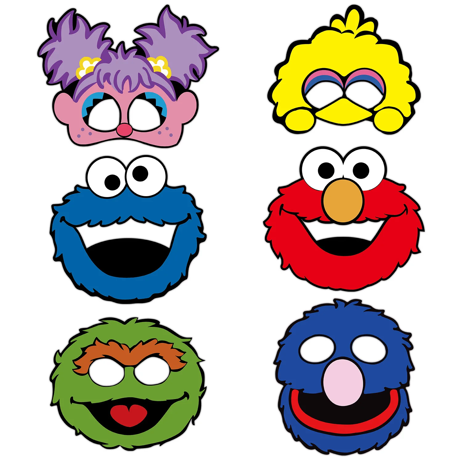 6/12 комплектов тематическая вечеринка по случаю дня рождения бумажные очки маска