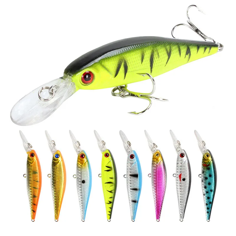 

1Pcs Trolling Fishing Lures Minnow Bait Wobbler Sinking Carp Hard Bait 100mm 9.4g Artificial Bait Fishing Crankbait Fishing tack