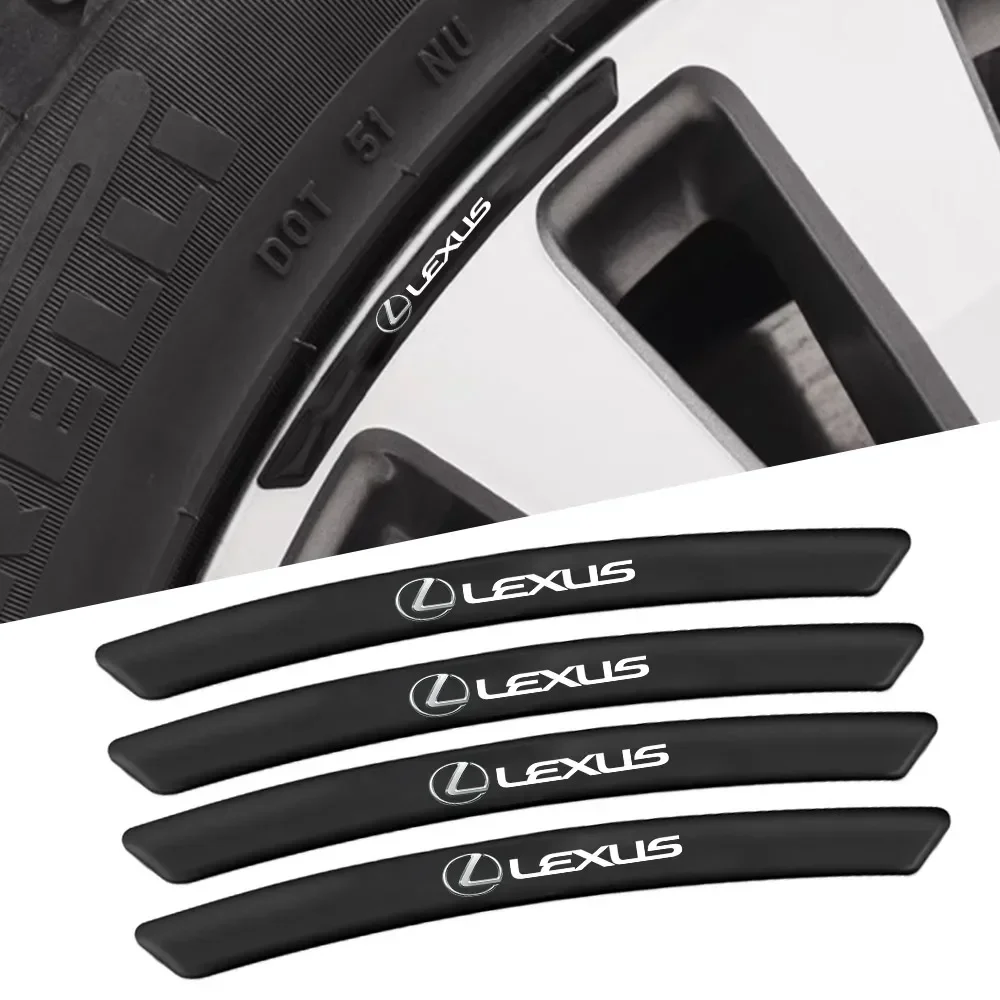Автомобильная наклейка с логотипом обода колеса для Lexus ES240 ES250 ES350 IS250 IS300 RX270 GS NX300