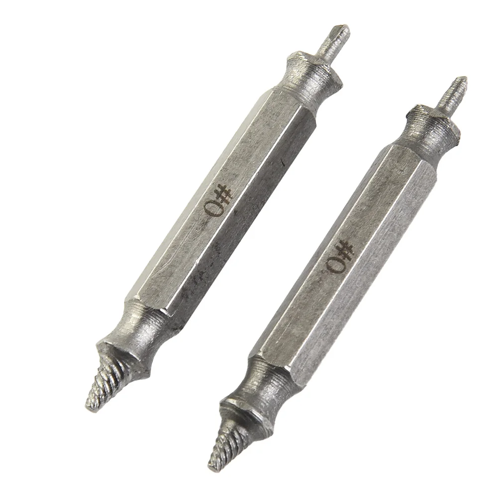 

2pcs Damaged Screw Extractor Drill Bits Guide Set Broken Speed Out Easy Out Bolt Stud Stripped Screw Remover Tool 2-3mm