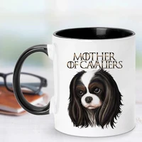 Dog Lover Gift Mother of Cavaliers Mugs Funny Coffee Mugen Dogs Cup Office Decor Tea Art Home Decal Teaware Coffeeware Drinkware