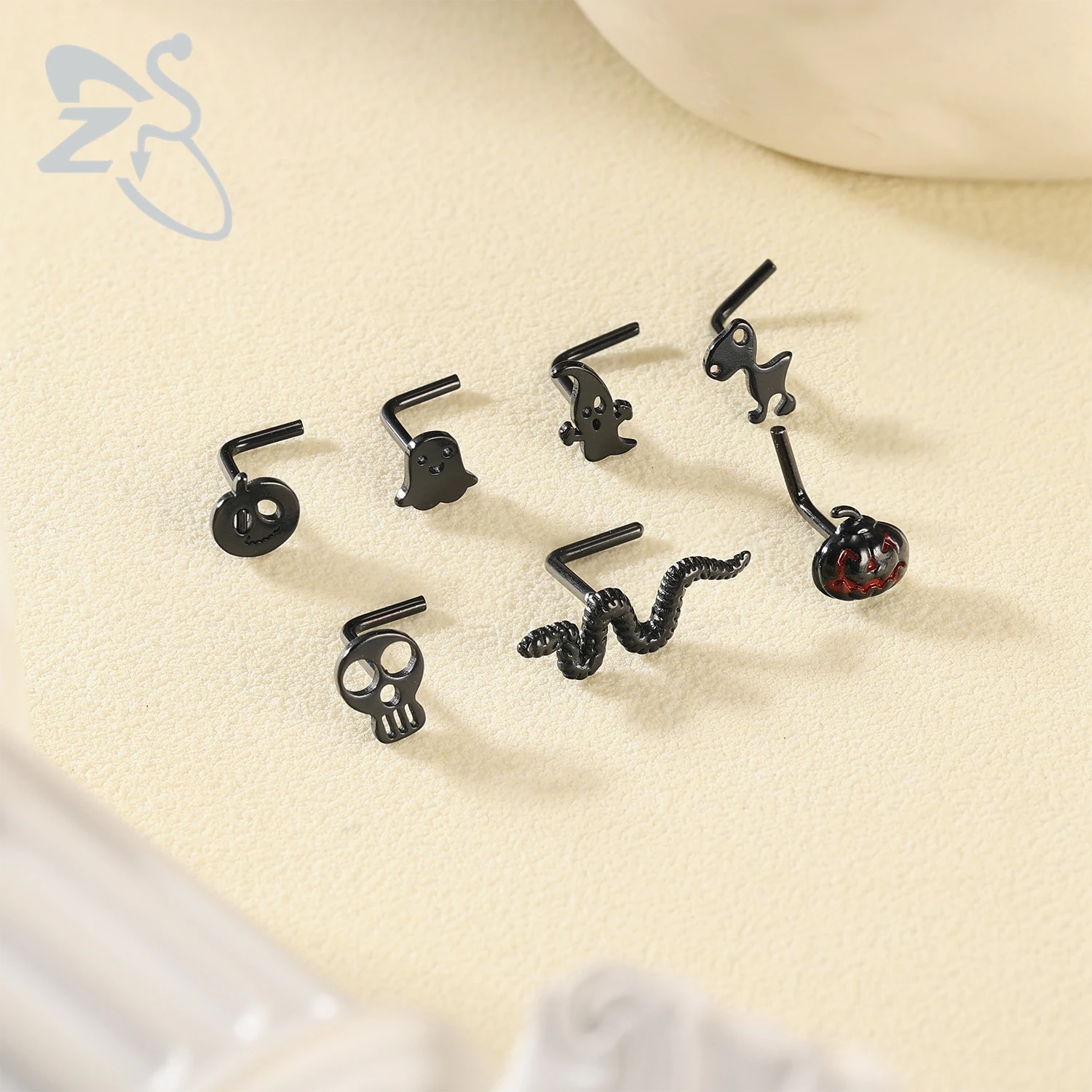 Пирсинг для носа из нержавеющей стали ZS 1 шт