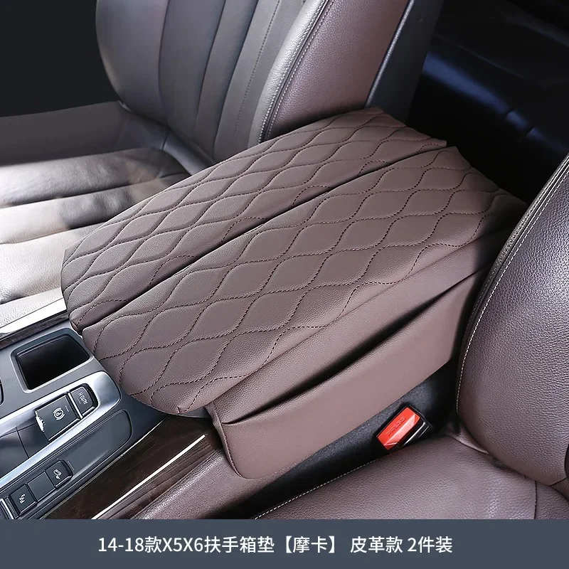 

Чехол на центральную консоль для BMW X5 F15 2014-2018 X6 F16 2015-2019, подлокотник автомобиля, коврик из мягкой кожи, поддержка локтя, подушка для подлокотника