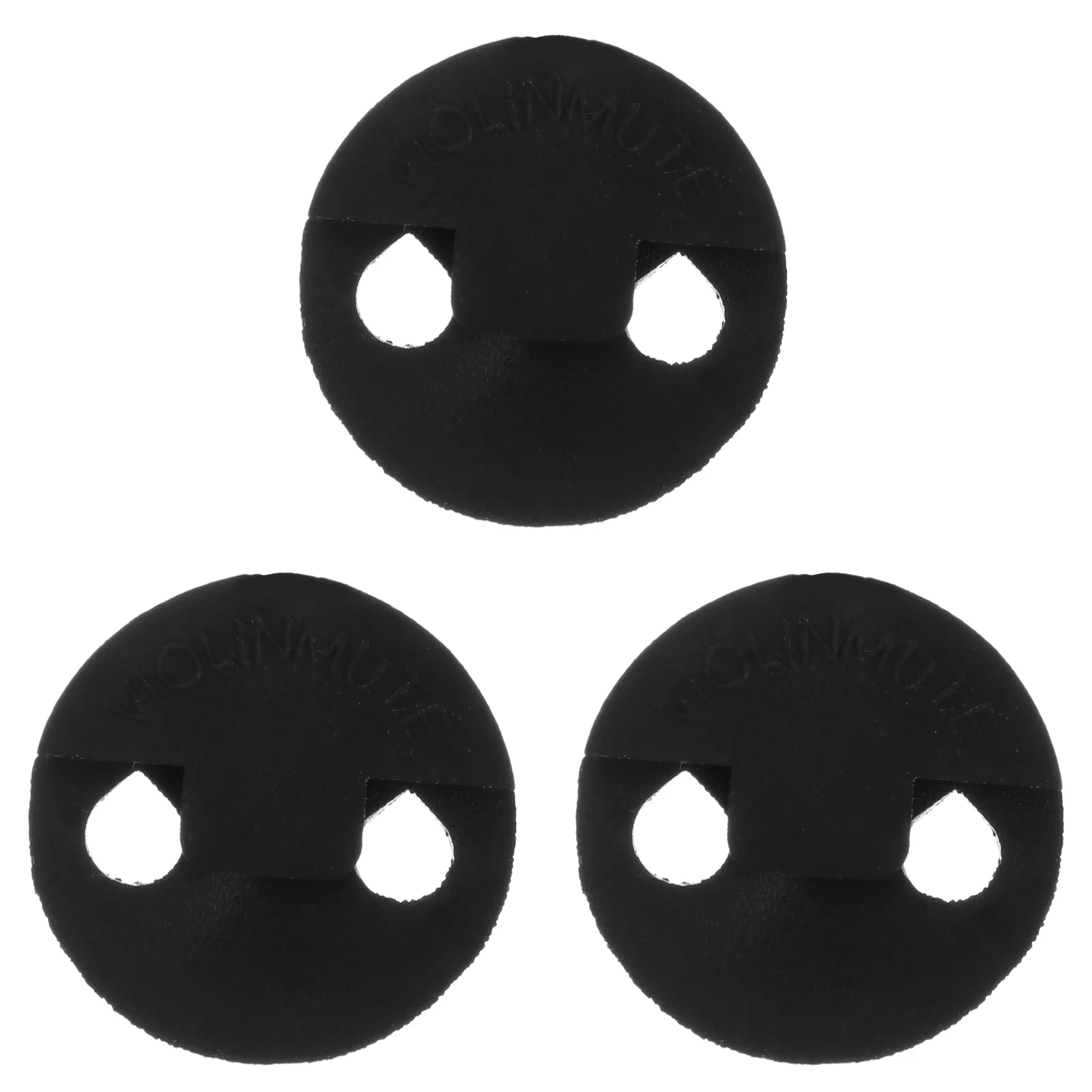 

3pcs Professional Violin Silencers Fiddle Mutes Beginner Violin Supplies (Black)