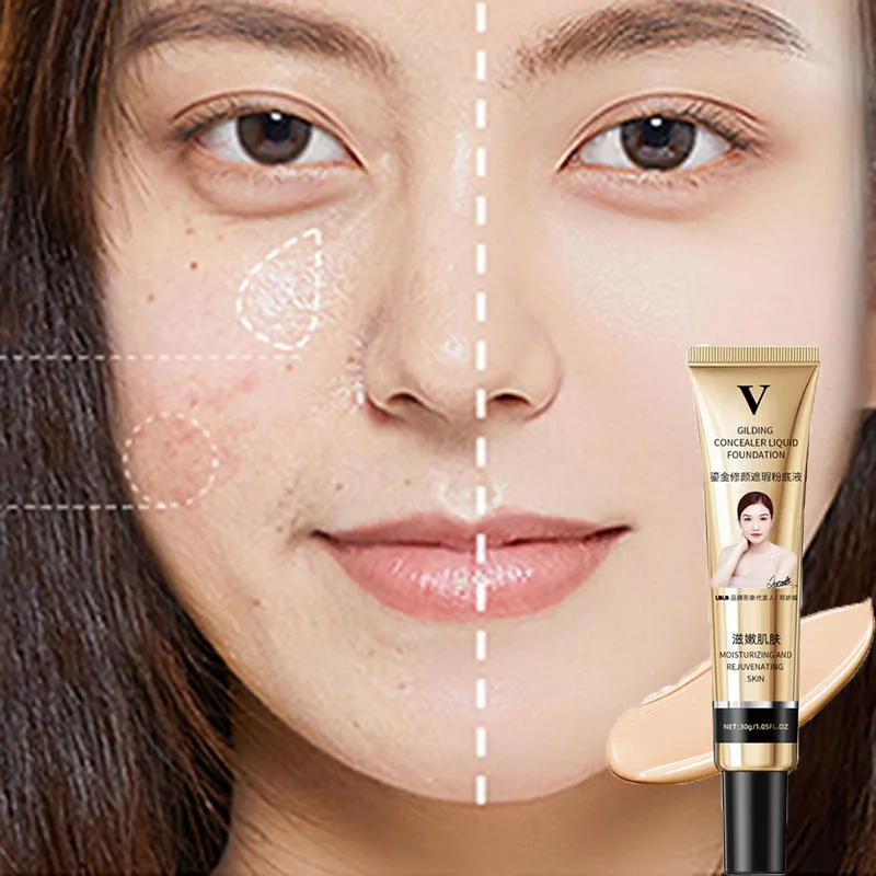 

3Colors Concealer Foundation Waterproof Oil-control BB Cream Foundation Matte Lasting Full Coverage Conceale Face Primer