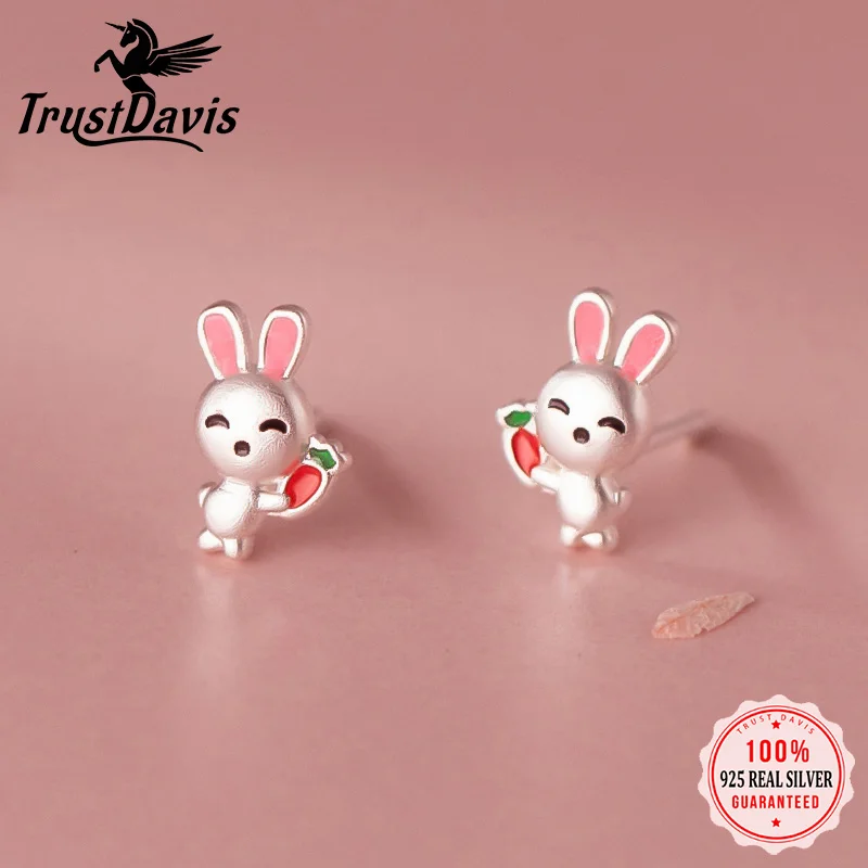 

Серьги-гвоздики из серебра 925 пробы с кроликом и морковкой