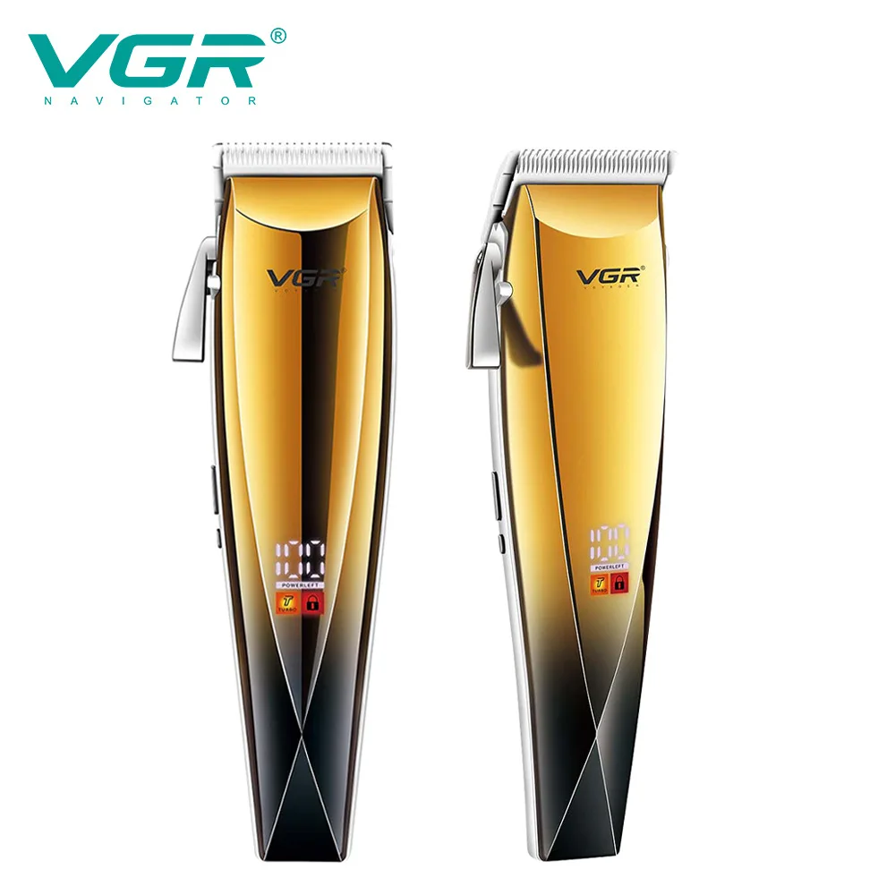 

VGR hair trimmer V115 USB rechargable hair clipper oil head whitening engraving hair carving clipper waterproof LCD