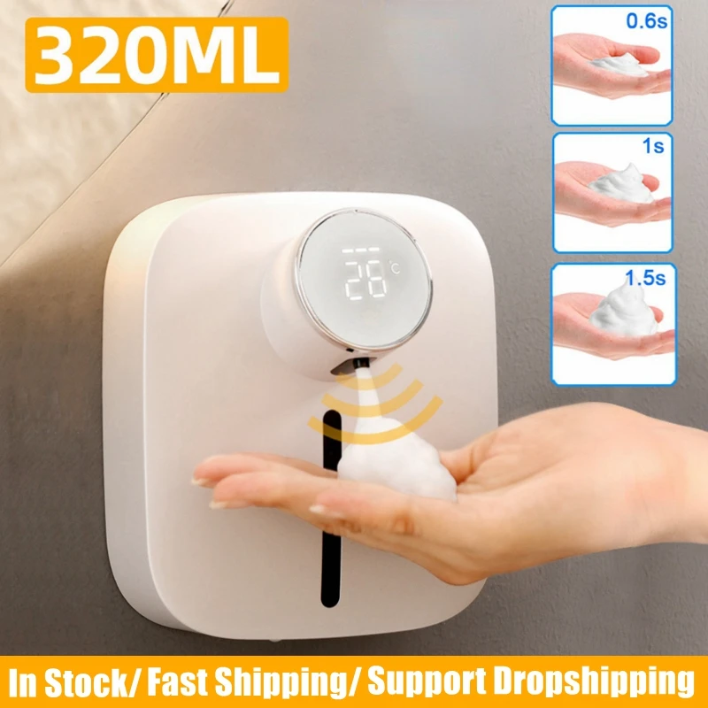 Foam Soap Dispenser Automatic Wall-mounted Rechargeable Hand Washing Washer Liquid Soap Dispenser Hand Sanitizer Machine