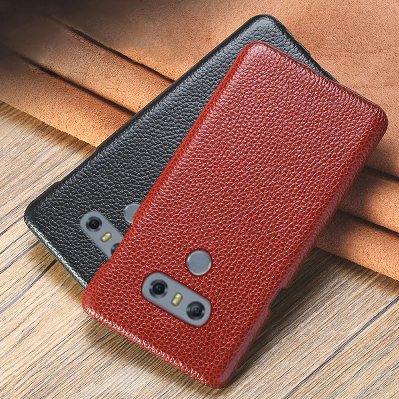 

Phone Case For LG G6 G7 G8s ThinQ V10 V20 V30s V40 V50 Thinq G3 G4 G5 K50 K4 K8 2017 K10 2018 Q6 Q7 Cowhide Litchi Texture cover