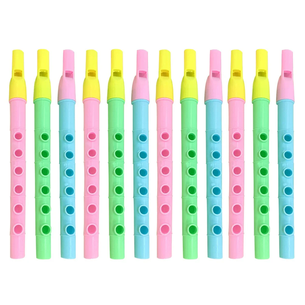 

12 Pcs Beginner Flute Recorder Instrument Music Mini Musicophilia Children Lovers