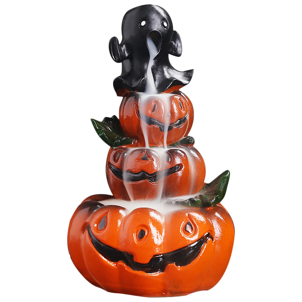 

Pumpkin Holder Halloween Censer Office Desktop Adornment Backflow Burner Decor Stick