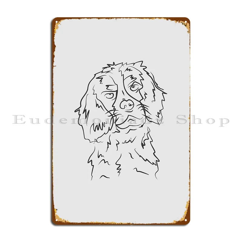 

Собака 5e черная линия металлический плакат ржавый классический кинотеатр дизайн железный жестяной знак плакат