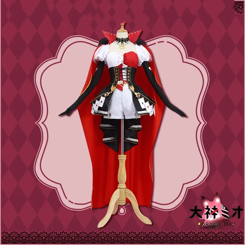

COS Store Anime Game NIJISANJ Ookami Mio Halloween Carnival Role Play Costume Complete Set