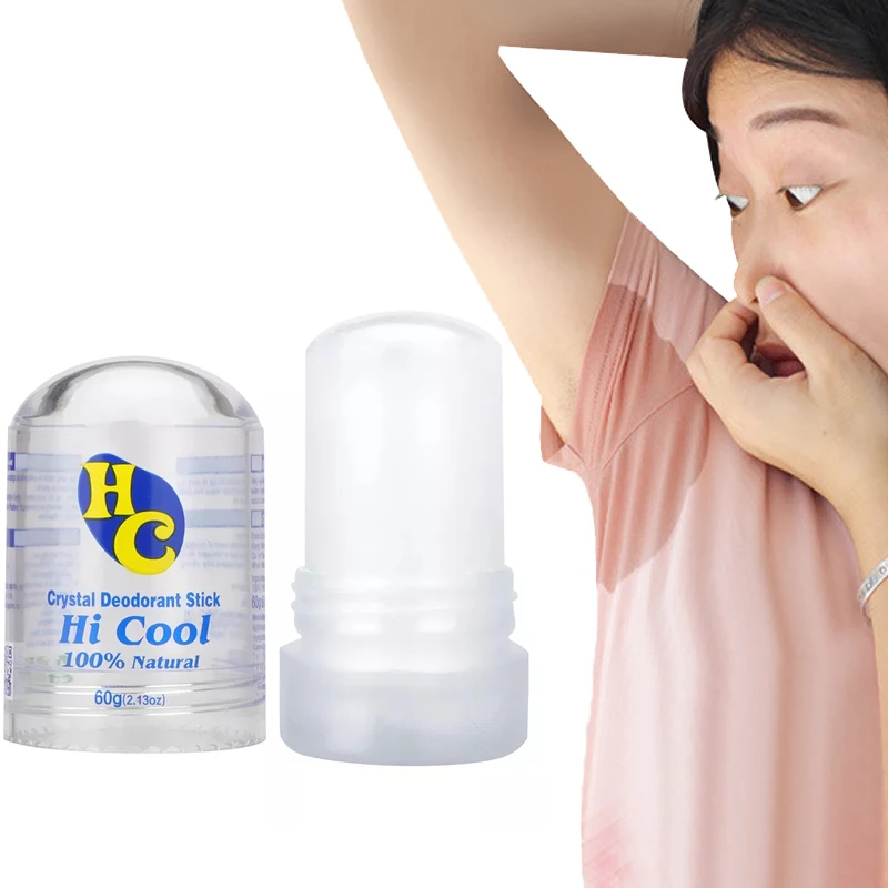 

60g Body Deodorant Alum Stick Underarm Remover Body Smelly Block Antiperspirant Crystal Odor for Men and Women Deodorant Stone