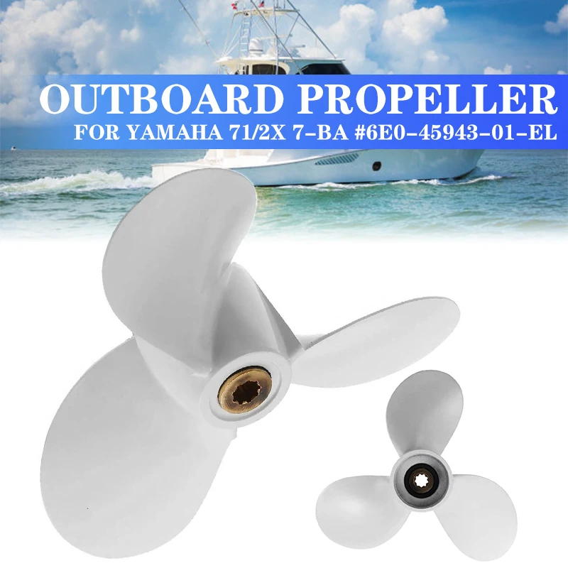 

For Yamaha Outboard Engine Part 71/2X 7-BA #6E0-45943-01-EL Marine Boat Engine Propeller